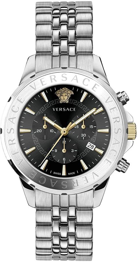 versace herrenuhr silber|Versace Chrono X Watch Silver .